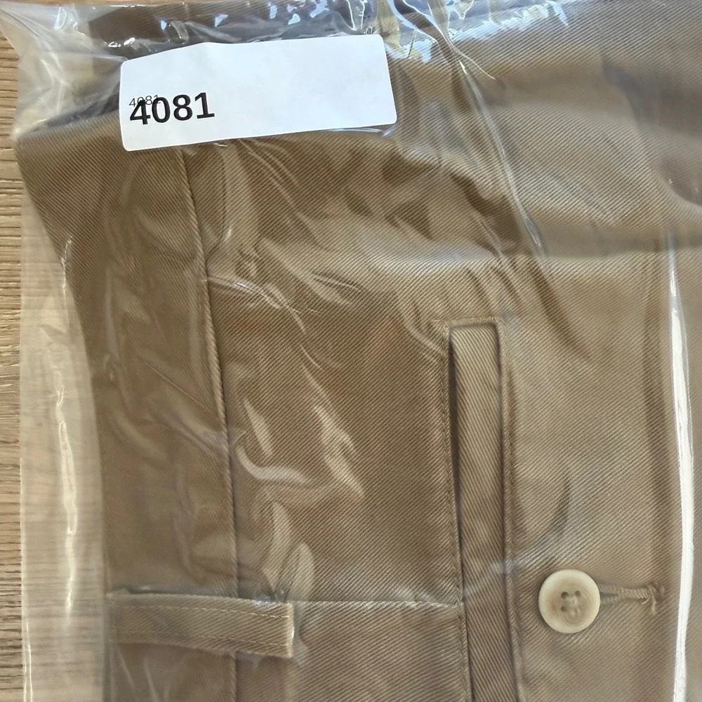 Cabela's Outfitter Series Pants Mens 42x32 Brown Pleated Cotton Chinos ZDSB0491